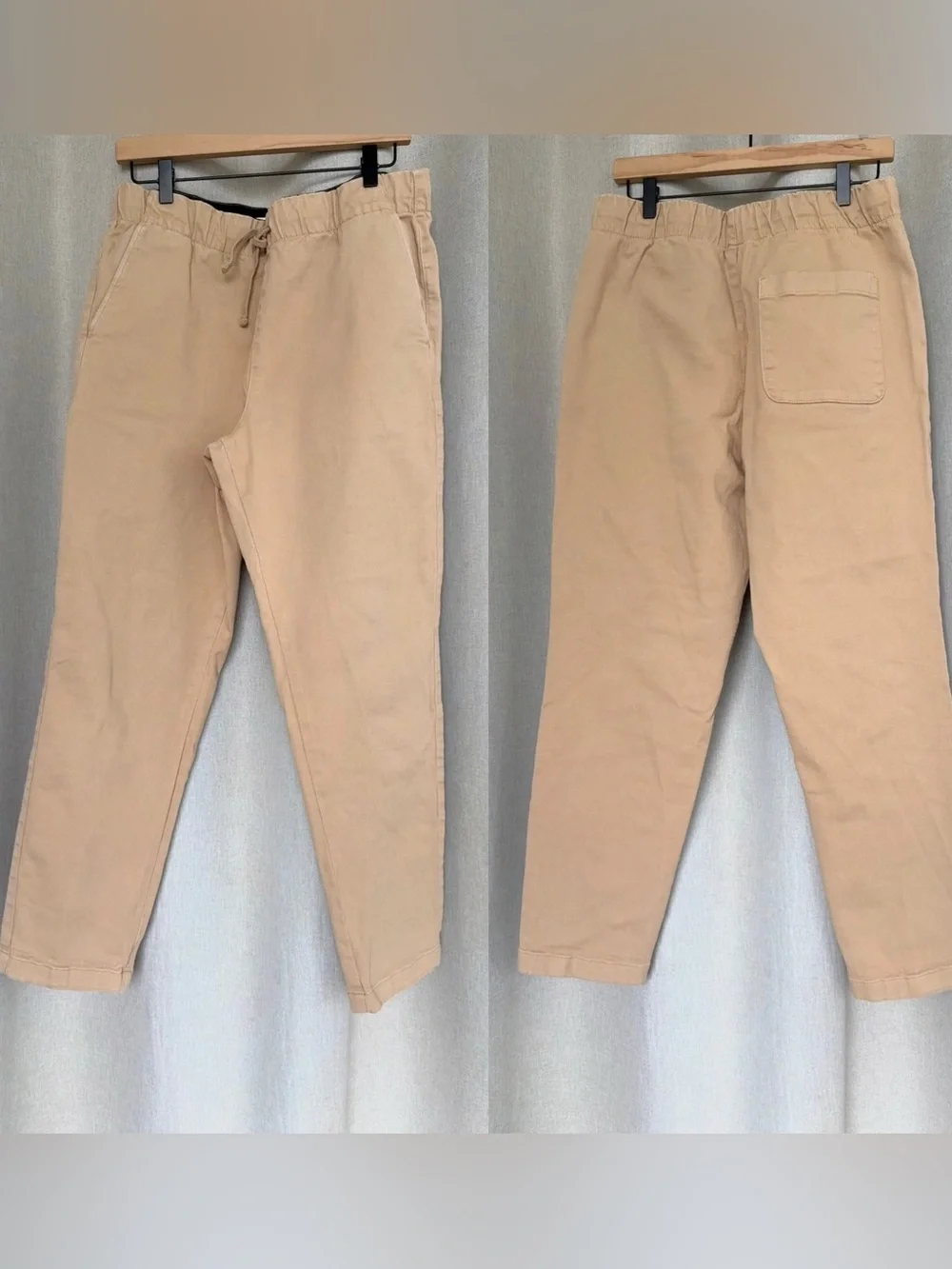 Everlane NWOT The Easy Cotton Tan Ankle Pants M